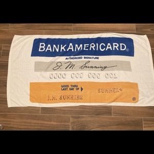 Vintage Bank Of America Summer Beach Towel